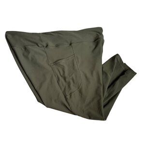 Old Navy Active Powersoft High-Rise Leggings 4X Go-Dry Olive Green